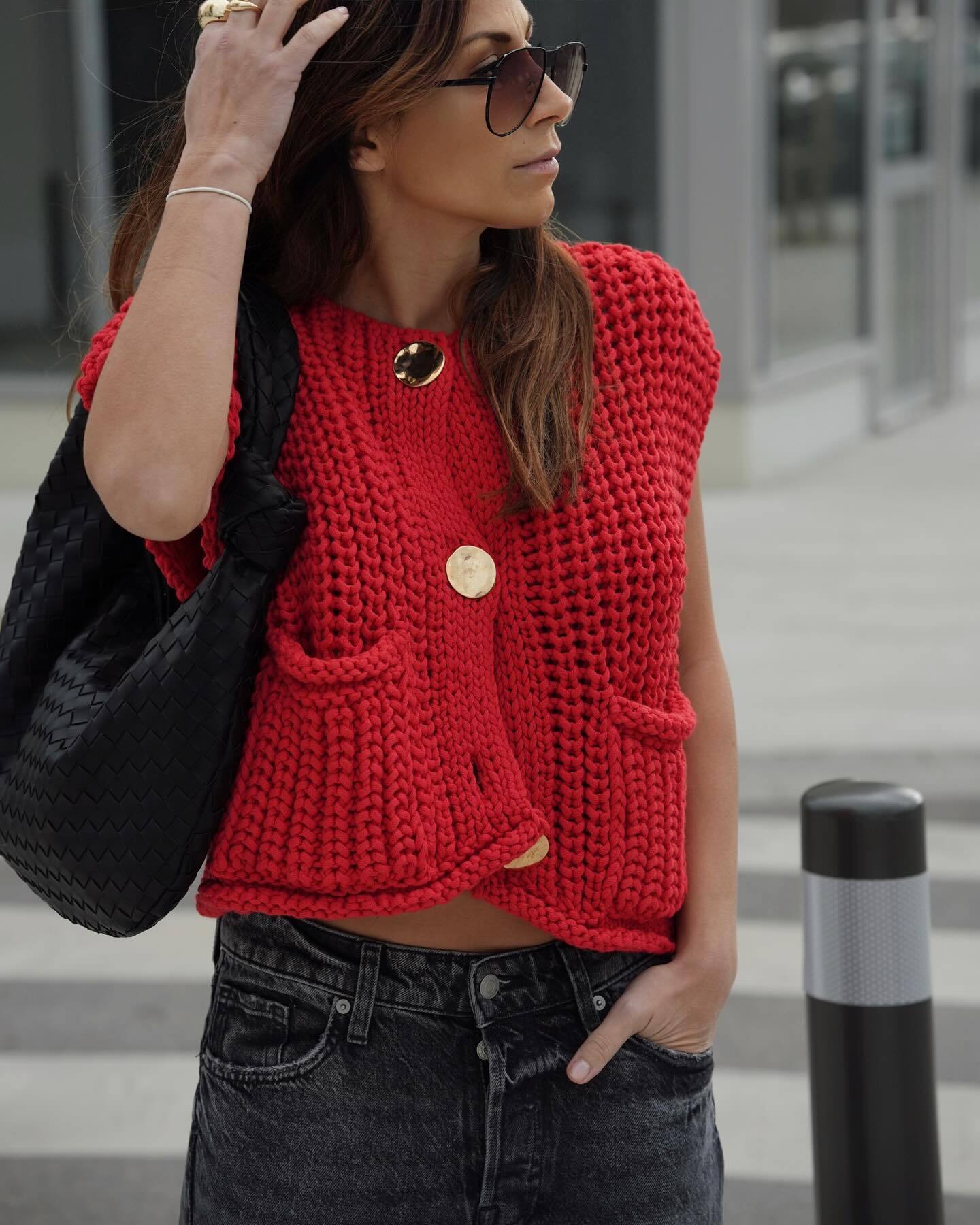 Saar - Elegante Gebreide Vest voor Dames