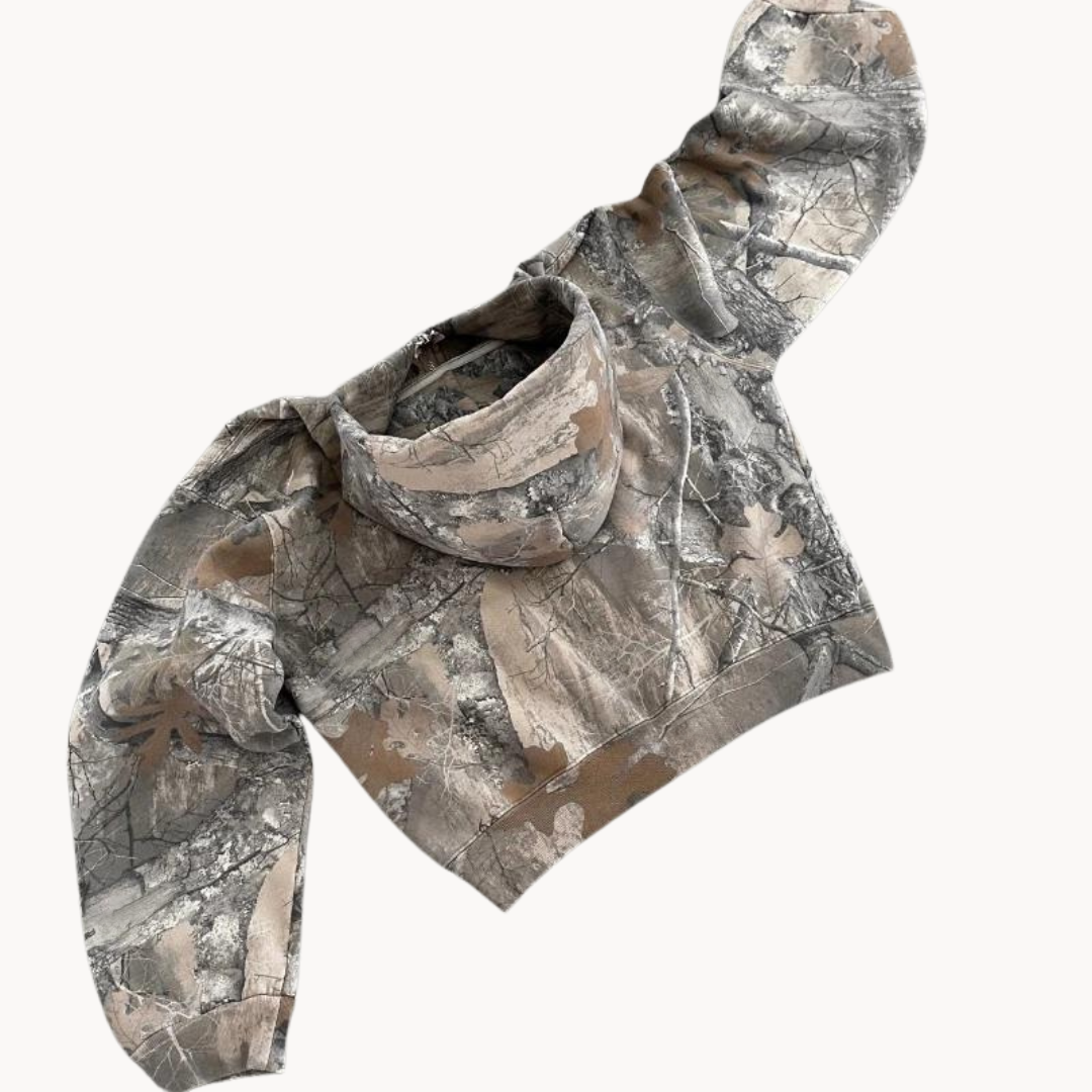 Ravi - Comfortabele Camouflage Hoodie