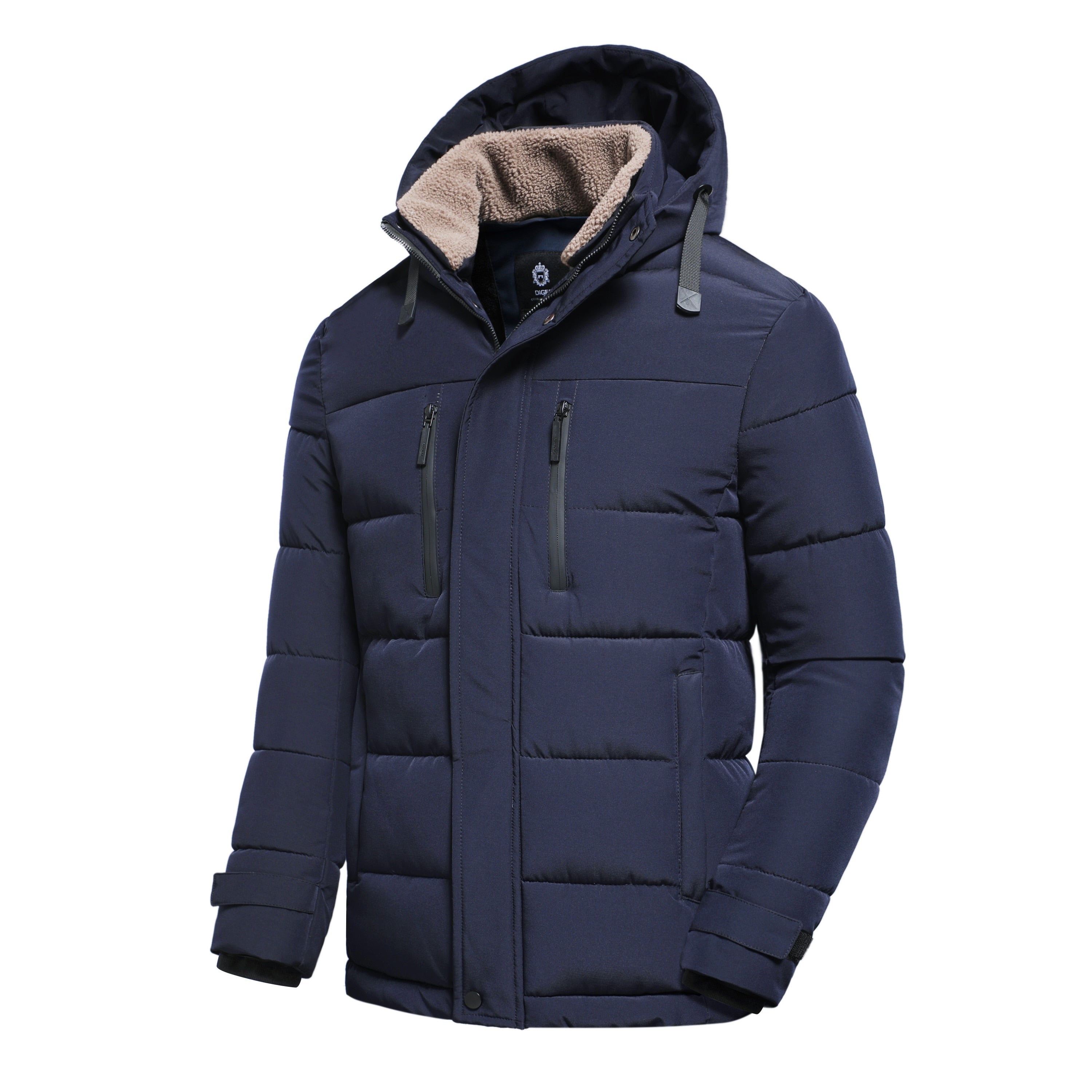 Elio - Gewatteerde Winterjas met Fleece voor Heren