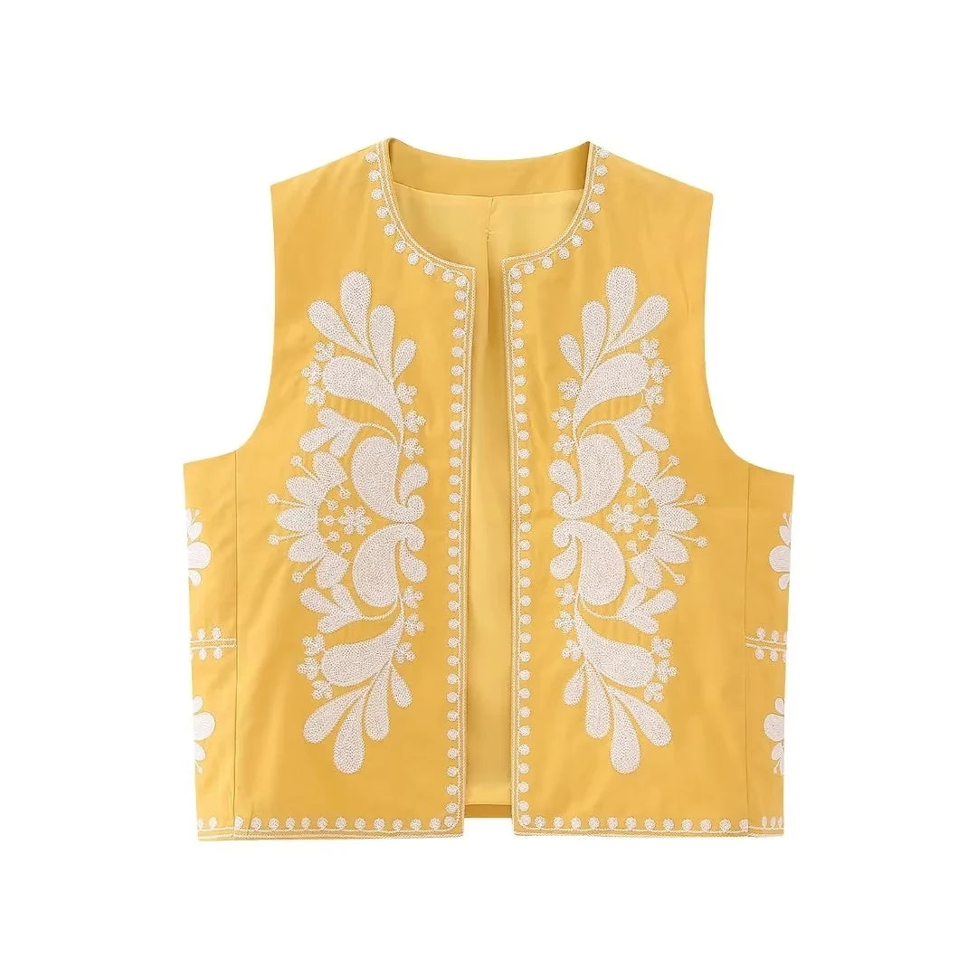 Mirella - Bloemen Vest voor Dames