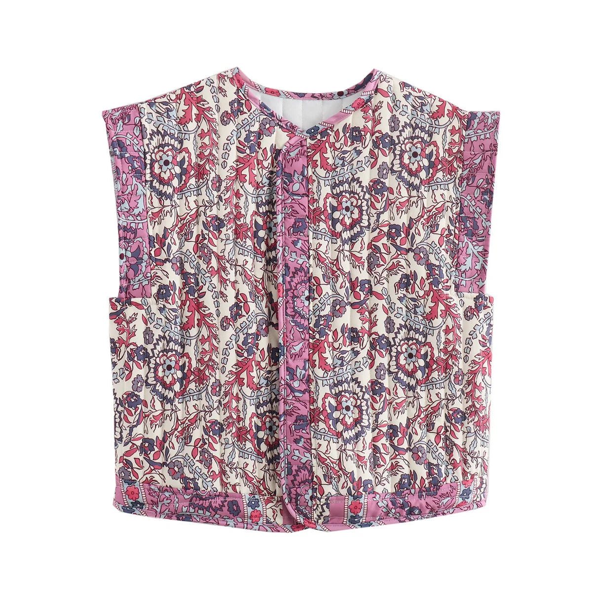 Reese - Trending Vest met Bloemenprint voor Dames