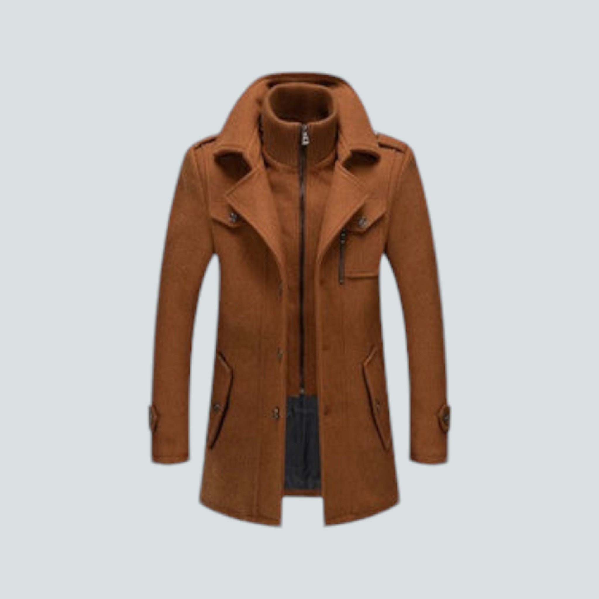 Vincenzo - Elegante Lange Trenchcoat voor Heren