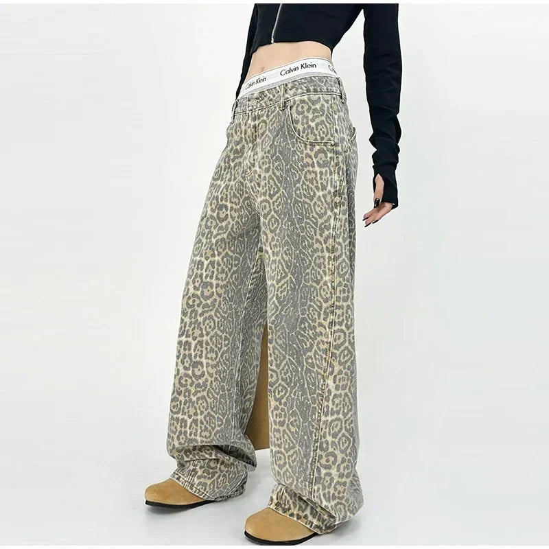 Iris - Trending Panterprint Broek voor Dames