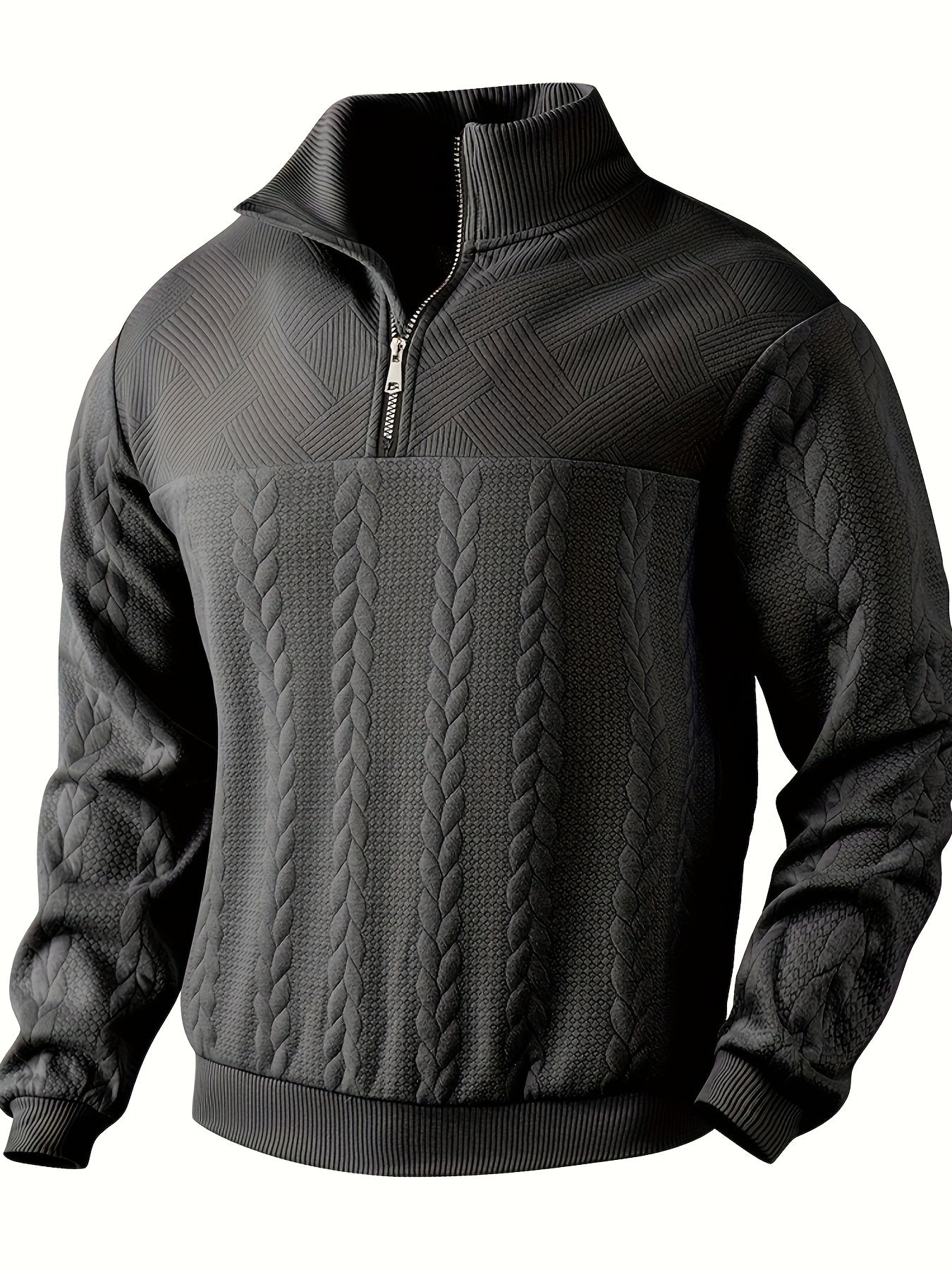 Sen - Warme Quarter-Zip Trui voor Heren