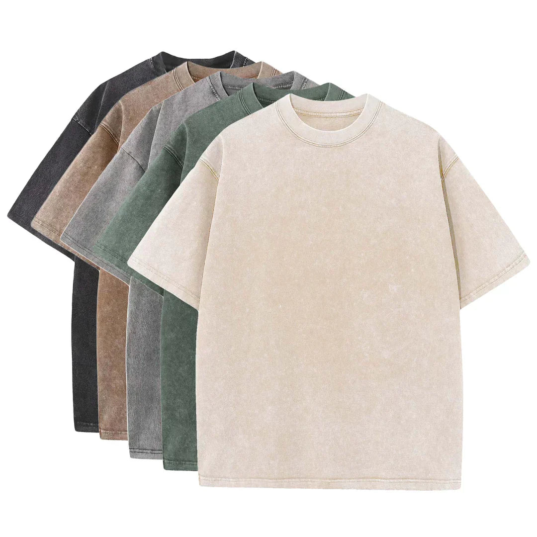 BLANK - Gewassen T-Shirts - 5 Stuks